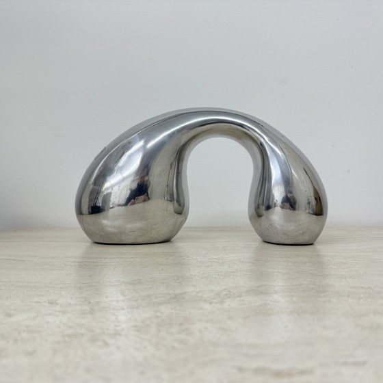 Image 1 of Biomorphic Sculpture Object in Aluminum by Eva & Peter Moritz for IKEA, 1980