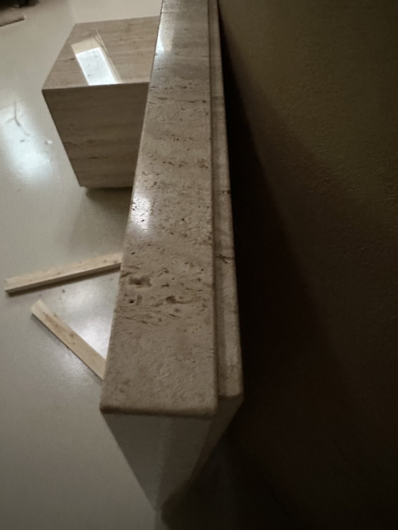 Image 1 of Travertin Side table 