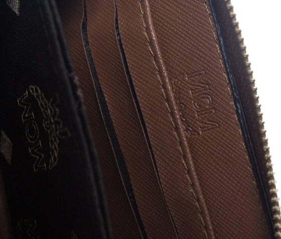 Image 1 of MCM, brown zip around wallet in monogram