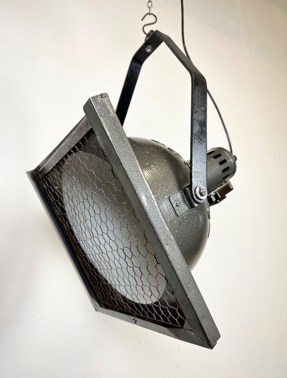 Image 1 of Projecteur de théâtre gris vintage d'Elektrosvit, années 1970