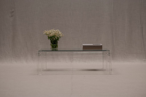 Minimalist Plexiglass Coffee Table, 1970s