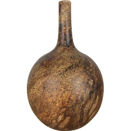 Vase boule en céramique vintage de Gerhard Liebenthron, 1979