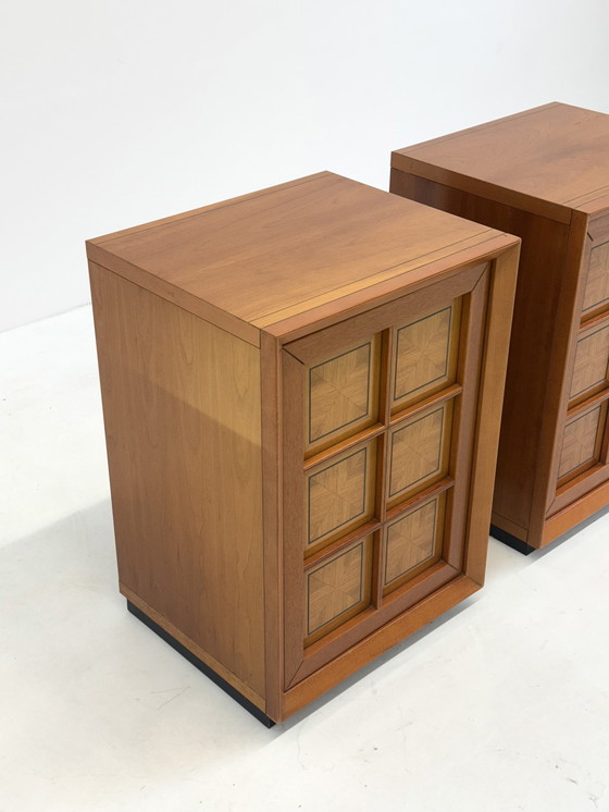 Image 1 of Brutalist Italian Set Cabinets Caccia Alla Volpe For Linea Arredo