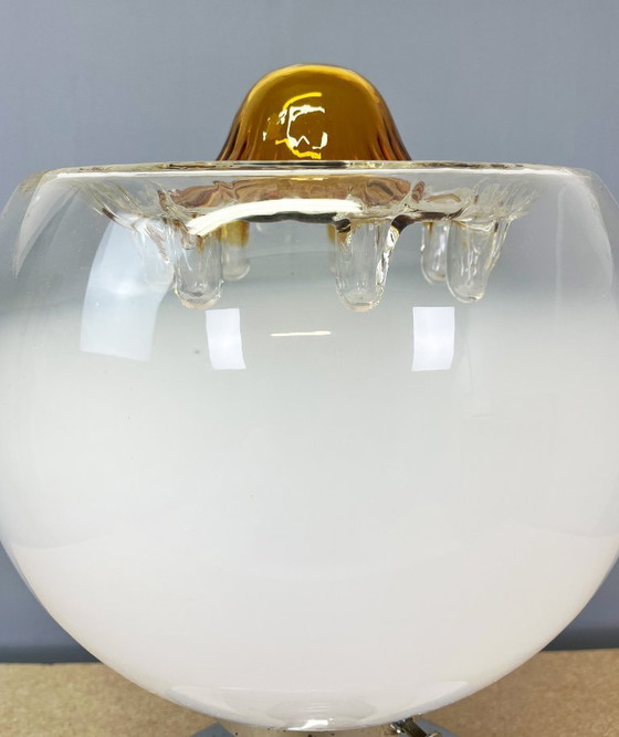 Image 1 of Mazzega tafellamp, Toni Zuccheri opaalglas