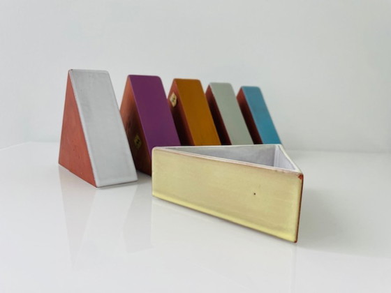 Image 1 of Set di 6 ciotole piramidali fatte a mano – Maredsous