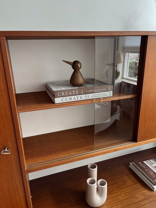 Vintage teak highboard, 1960s