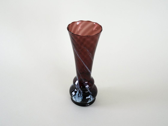 Image 1 of Ruby glass vase, Danish design, 1960s, made in Denmark