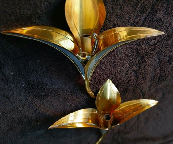 Image 1 of 2 APPLIQUE DA PARETE ANTICHE DI JACQUES DUVAL BRASSEUR O HENRI FERNANDEZ