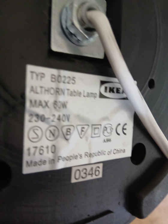 Image 1 of Lámpara de mesa Ikea Althoorn Jaren 80 con diseño de setas