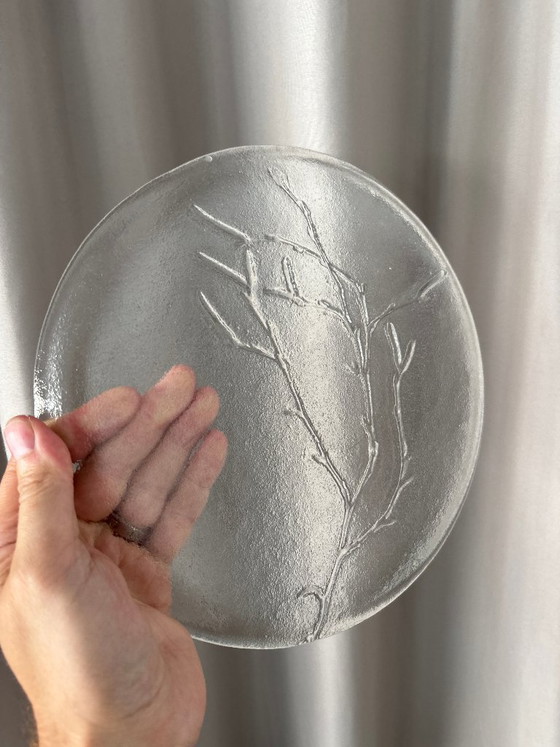 Vintage Humppila ‘Koivunoksa’ Glass Plate by Kaija Aarikka – Finland – Decorative Objects (photo 4 of 7)