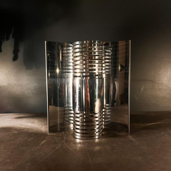 Space Age Spiral Spring Wall Lights in Chromed Steel, 1970s, Set of 2 – Design (photo 5 of 18)