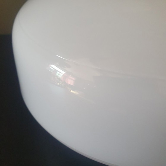 Image 1 of Vintage Bauhaus-style ceiling/wall lamp made of opal glass.