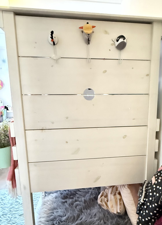 Image 1 of Letto a mezza altezza bianco lavato