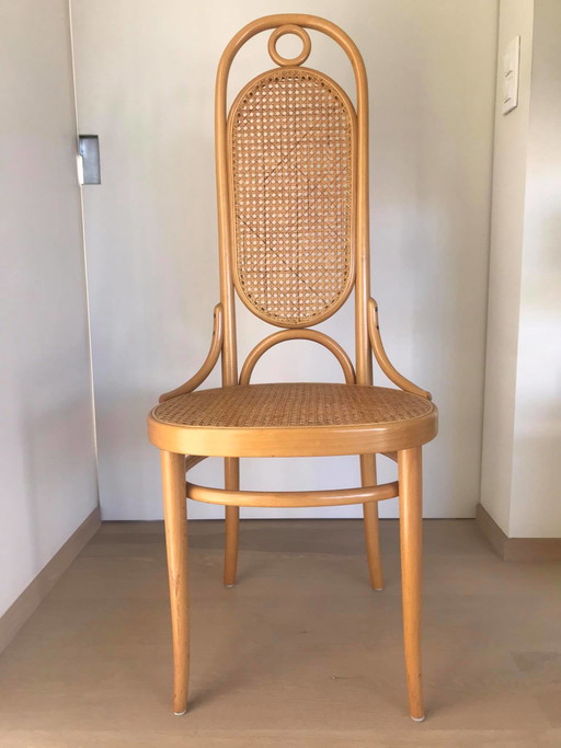 10 Vintage Thonet stoelen: Thonet 207R 'Lange Jan'