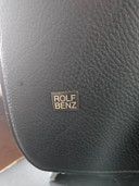 2 schwarze Ledersofas von Rolf Benz - Design