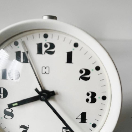 Image 1 of Vintage mid-century HEMA wekker wit 1970s