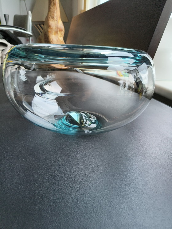 Image 1 of Holmegaard 'Provence' schaal – Per Lütken – Aqua / Lichtblauw (26 cm)Beschrijving