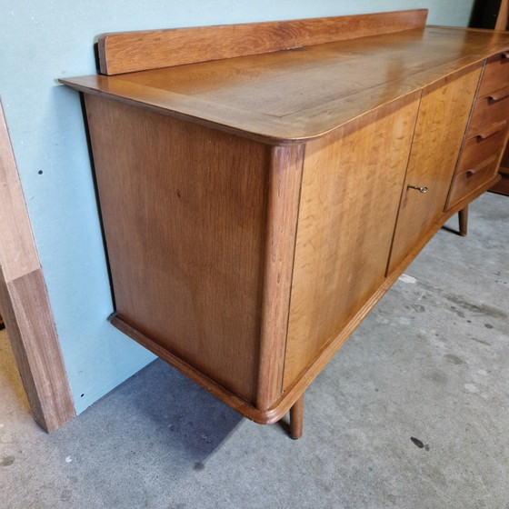 Credenza vintage anni '50 Mobile a muro Mobile TV – Credenze, Textile, Wood (photo 12 of 15)