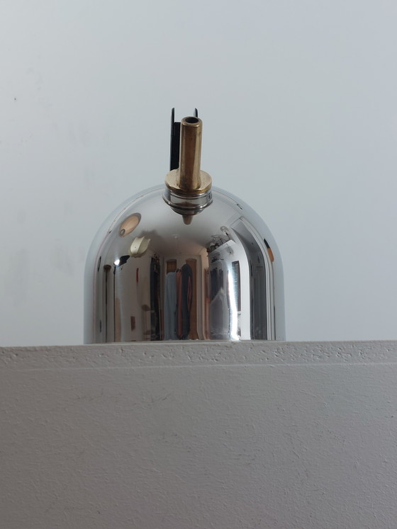 Image 1 of Vintage Alessi Italy Richard Sapper roestvrijstalen messing waterkoker