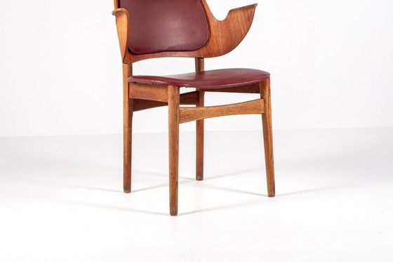 Image 1 of Model 107 Eiken & Teakhouten Fauteuil van Hans Olsen