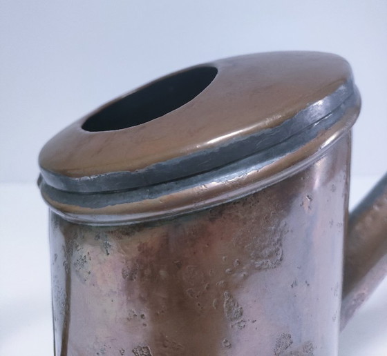 Image 1 of arrosoir cuivre grande anse courbe vintage