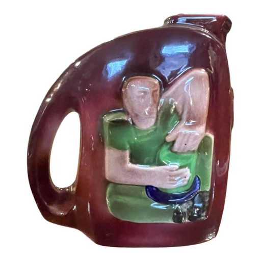 Ceramic Pitcher by Rene Boschmans for Coceram, 1950s