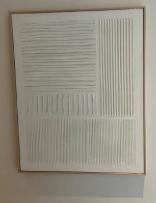 Canvas, painting, "blanche", Pomax