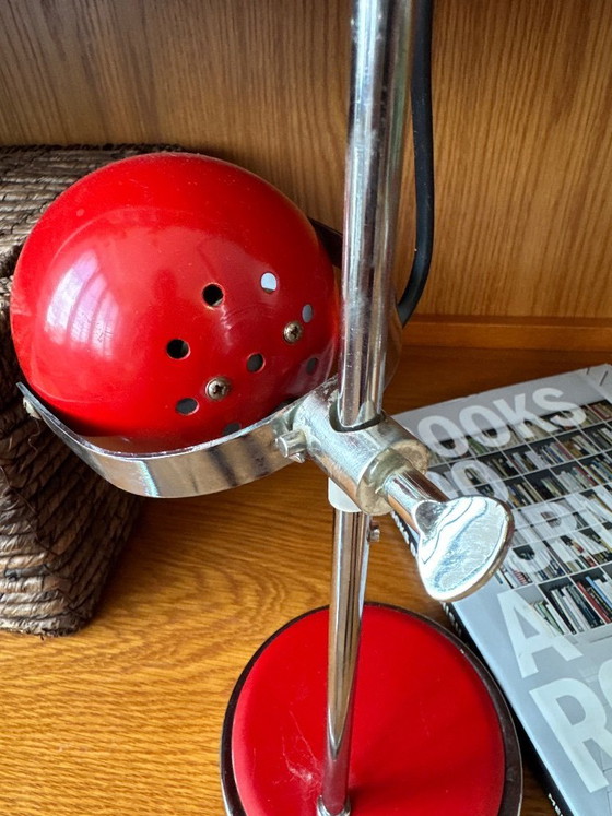 Image 1 of Vintage red Eyeball tall lamp