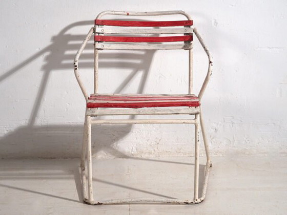 Chaises de jardin empilables antiques (c.1920). Lot de 2 pièces – Iron, Rustic (photo 24 of 28)