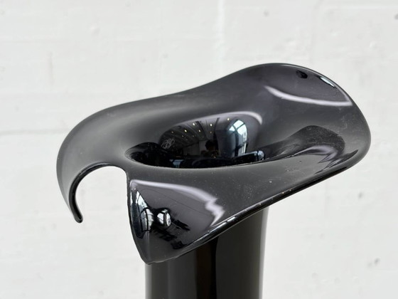 Image 1 of Iridescent EISCH studio glass vase, signed, 1970s