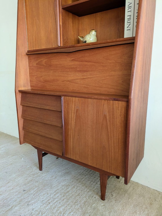 Image 1 of Vintage Teakhouten Highboard, Buffetkast Jaren '60
