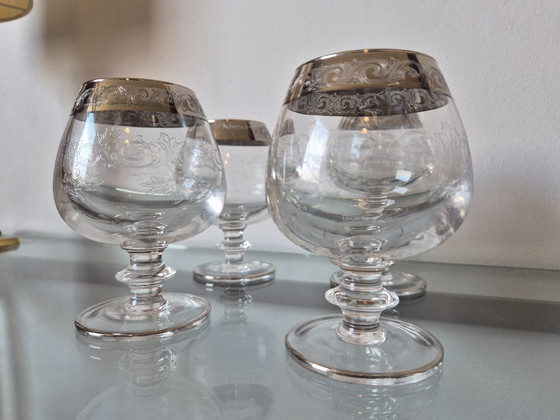 Image 1 of Copas de coñac antiguas de Murano Medici