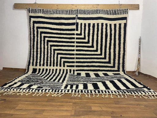 Tappeto marocchino fatto a mano, artigianato tradizionale, 3/4 m
