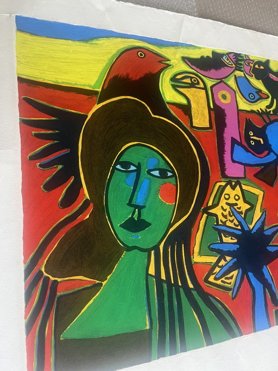 Siebdruck Corneille „Sentimental Journey“ – Kunst, Papier (photo 2 of 5)