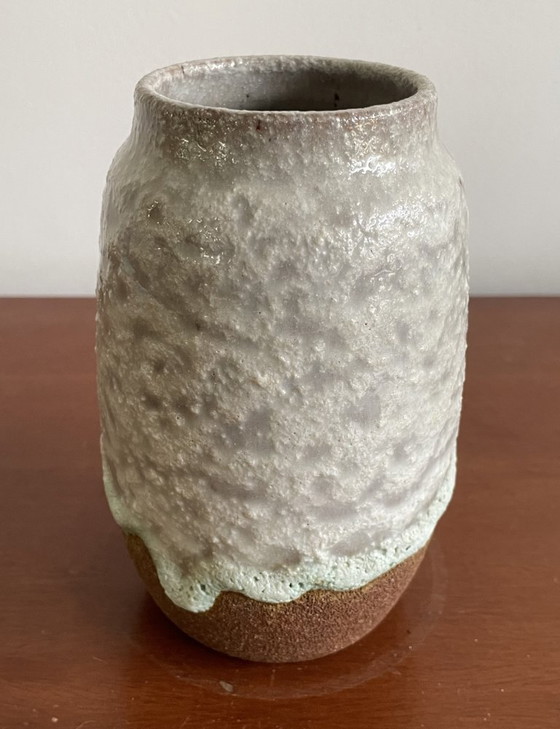 Image 1 of Poterie Het Steenuiltje Rijswijk - Vase à glaçure étincelante vintage