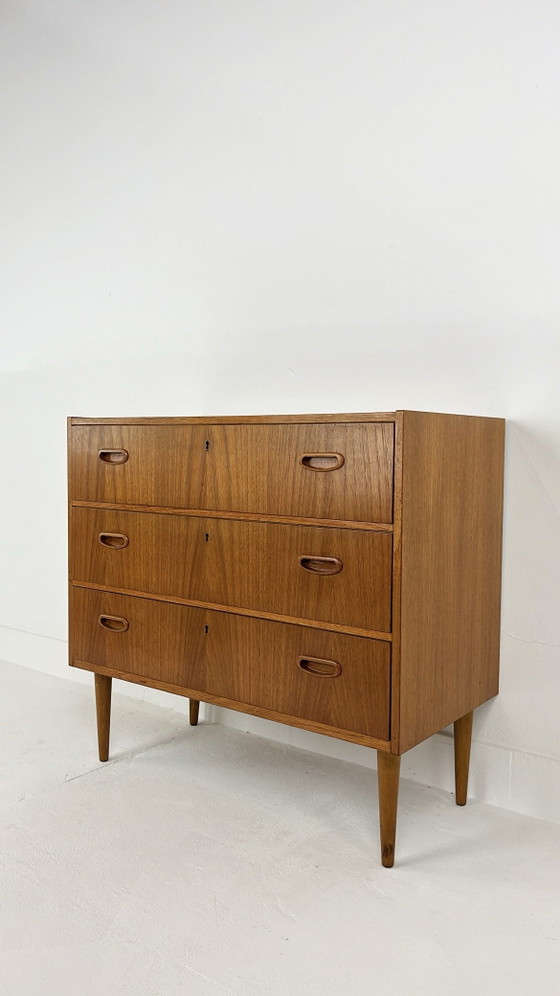 Teak fineren vintage ladekast – Ladekasten, Mid Century Modern (photo 10 of 12)