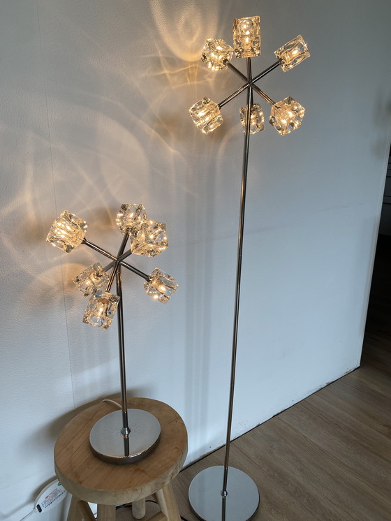 Image 1 of Table Lamp and Floor Lamp IKEA Icecube