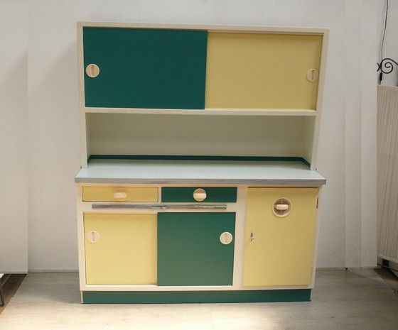 Image 1 of Armario de cocina de 50 cm con puertas correderas + extraíble, ideal también para cocinas pequeñas