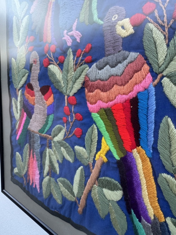 Vintage Mexicaans Tenango Wandtapijt – Wanddecoratie, Wool (photo 4 of 9)