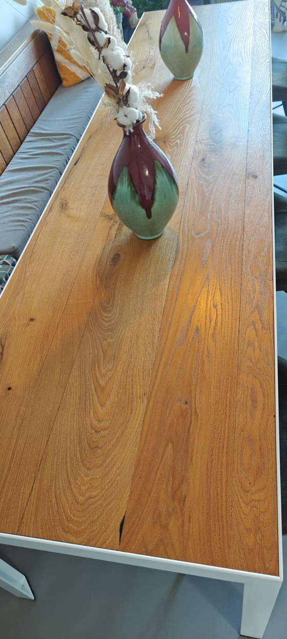 Image 1 of Table de salle à manger sur mesure Acier/bois 300x75