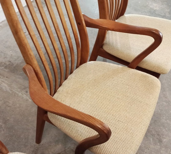 Image 1 of 6 sedie da pranzo danesi di metà secolo di Schou Andersen