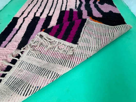 Image 1 of Handmade Moroccan decorated rug 250cm x 150cm