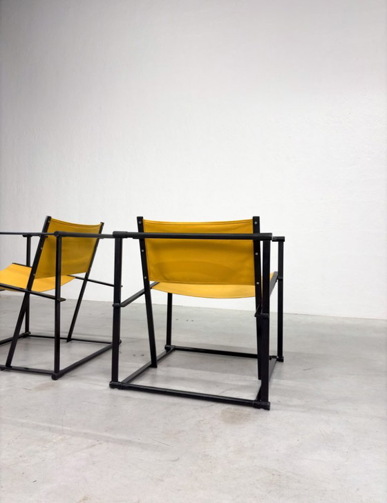 Set 'FM60' Armchairs by Radboud van Beekum for Pastoe – Canvas, Iron (photo 4 of 20)