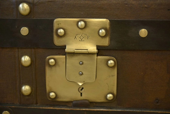 Vintage reiskoffer uit de jaren 40. – Opbergkast, Hout (photo 6 of 9)