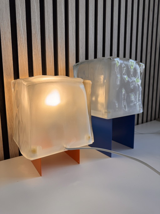 Set van 2 IKEA Ice Cube Lampen – Iconisch Jaren ‘90 Design