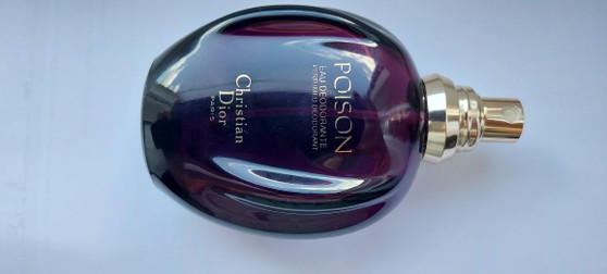 Image 1 of Flacone vuoto vintage di Christian Dior Poison da 100 ml (giugno 1988) - Eau Deodorante, codice lotto 8T286