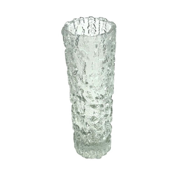 Image 1 of ARKTIS Georgshütte vase – Ice Bark Glass, Germany 1970s.
