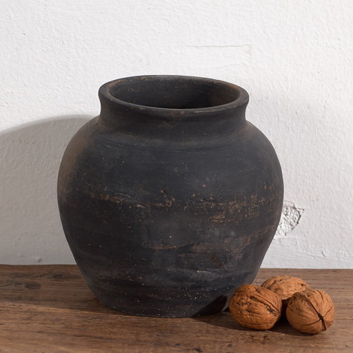 Pequeño jarrón de cerámica antiguo (c.1900) #13