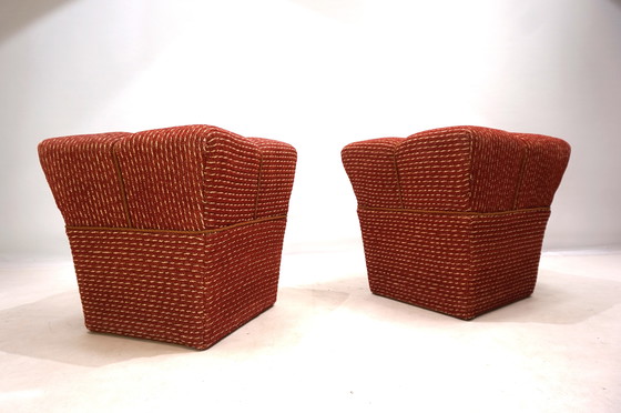 Image 1 of Halabala set of 2 tabouret stools for UP Zavody, 1930