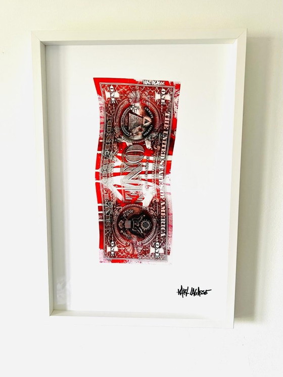 Karl LAGASSE - New Art Dollar 38 - Artist's Silkscreen Print – Lithographs & prints, Plexiglass (photo 2 of 10)